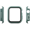 Volte-Tel Tempered Glass Apple Watch 45mm 1.9'' 9H 0.30mm Pc Edge Cover With Key 3D Full Glue Full Cover KHAKI