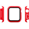 Volte-Tel Tempered Glass Apple Watch 45mm 1.9'' 9H 0.30mm Pc Edge Cover With Key 3D Full Glue Full Cover RED