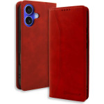Bodycell Book Case Pu Leather Iphone 16 Red - (BB-00155)