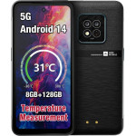 AGM X6 ����� Smart ��������� ������ �������� 5G, 8������, ��������� �� ����� IP68/69� (8GB/128GB), Android 14 �� Bluetooth, USB, SD, NFC, GPS, Dual SIM, Camera, ����� 6.78? ��� ������� ���������� - (X6 �lack)