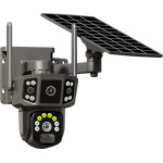 Tradesor ������ ������ ��������� Ip - Dual - Solar Security Camera - V380-P38F-4G - (300075)