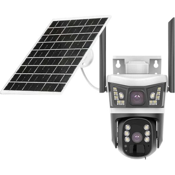 Tradesor ������ ������ ��������� Ip - Dual - Solar Security Camera - V380-P610-4G - (300099)