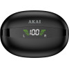 Akai �������� in-Ear ��������� �� ������� ����� LED, Bluetooth ��� Handsfree - (BTE-J350)