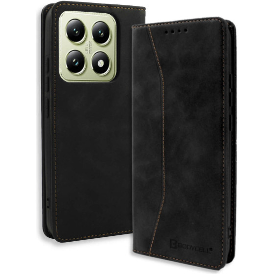 Bodycell Book Case Pu Leather Xiaomi 14T 5G Black - (BB-00177)