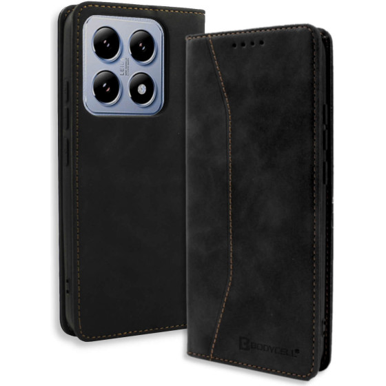 Bodycell Book Case Pu Leather Xiaomi 14T Pro 5G Black - (BB-00180)