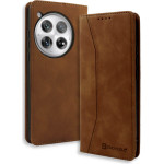 Bodycell Book Case Pu Leather Oneplus 12 5G Brown - (BB-00166)
