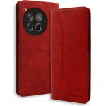 Bodycell Book Case Pu Leather Oneplus 12R 5G Red - (BB-00170)