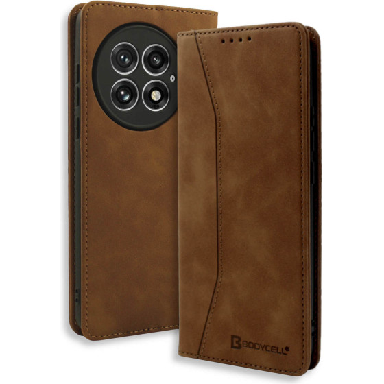 Bodycell Book Case Pu Leather Oneplus 13 5G Brown - (BB-00172)