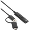 Techly IUSB-DAC-Combo - USB-C & USB-A �� 3.5mm Jack �������