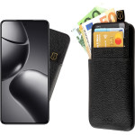 Idol 1991 ���� Xiaomi 14T 5G 6.67'' ANTI-Rfid Leather Smart Wallet Camera Guard BLACK