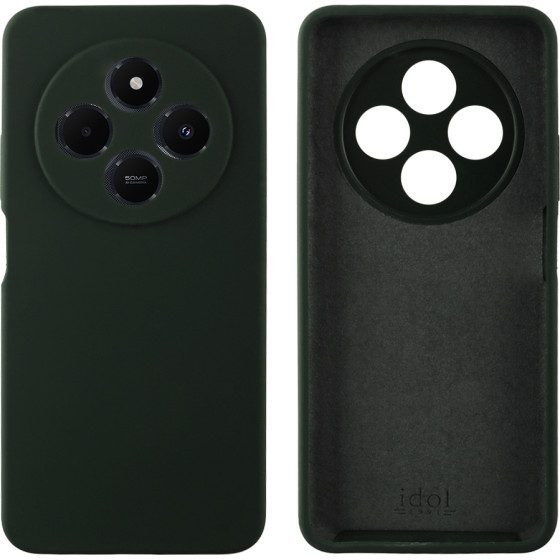 Idol 1991 ���� Xiaomi Redmi 14C 4G/Poco C75 4G 6.88'' Velvet Elite Tpu 4 Side Full Camera Protection Dark GREEN