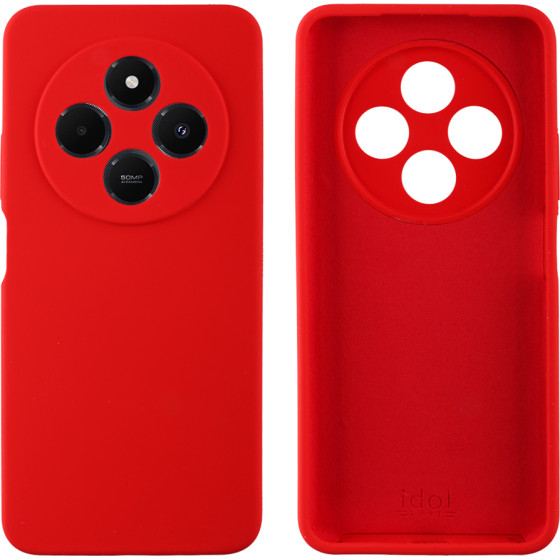 Idol 1991 ���� Xiaomi Redmi 14C 4G/Poco C75 4G 6.88'' Velvet Elite Tpu 4 Side Full Camera Protection RED