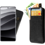 Idol 1991 ���� Xiaomi Redmi Note 14 Pro Plus 5G 6.67'' ANTI-Rfid Leather Smart Wallet Full Camera Protection BLACK