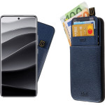 Idol 1991 ���� Xiaomi Redmi Note 14 Pro Plus 5G 6.67'' ANTI-Rfid Leather Smart Wallet Full Camera Protection BLUE