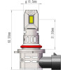 M-Tech ����� Led H�3 12V 40W IP65 5.700K 5.200lm Osram Led Set Pro Next Generation - 2 ���. - (LSPRONG5)