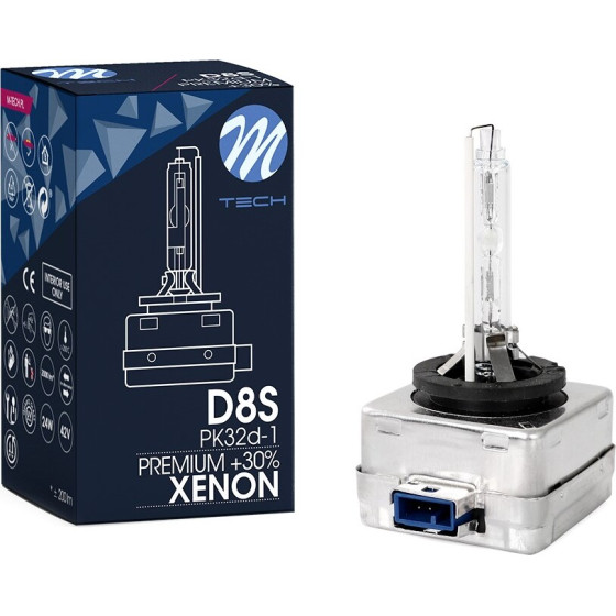 M-Tech ����� ����� D8S 85V 25W 6.000K Premium Xenon +30% ����� - 1 ���. - (ZMD8S6)