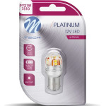 M-Tech ������� PY21W 12/24V 21W BAU15s 15x2835SMd 210lm ���������� ���������� CAN-Bus Platinum ��������� - 1 ���. - (LB832Y-01B)