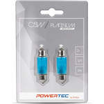 M-Tech �������� ����������� C5W 12V 5W 36x11mm SV8.5-8 White Effect Powertec Platinum - 2 ��� - (PTZPT33-02B)