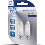 M-Tech �������� ����������� C5W/C10W 41mm SV8.5 12V 170lm 2x2835SMd Led Dioda Premium CAN-Bus ����� - 2 ���. - (LB363W)