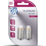 M-Tech �������� R5W 12/24V BA15s 5x2835SMd Led CAN-Bus ����� (����������-���������) Platinium Blister - 2 ���. - (LB833W-02B)