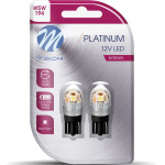 M-Tech �������� T10 W5W 12V W2,1x9,5d 5x2835SMd Led ����� (�������) Platinium Blister - 2 ��� - (LB835W-02B)