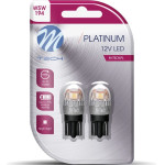 M-Tech �������� T10 W5W W2.1x9.5d 12/24V 1,4W 65lm 5x2835SMd Led 5700K ��������� Blister 2 ���. - (LB835Y-02B)
