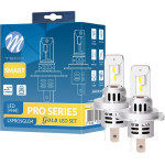 M-Tech ����e� Led H4 12V 4.000K 52W 4.300lm Led Canbus CSP5730 Pro Smart Series - 2 ���. - (LSPROSGLD4)