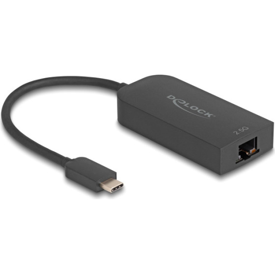 DeLock ���������� ������� USB-C, 2.5GBps Ethernet, ������ - (66046)