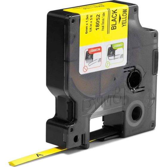 ������ ������������� Dymo Ind Rhino Tape Black On Yellow 6mm - (S0718270)