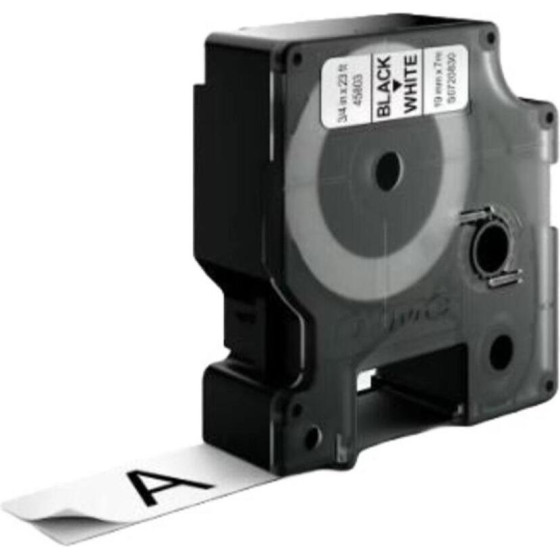 ������ ������������� Dymo Ind Rhino Tape Permanent Polyester Black On White 19mm - (S0718220)