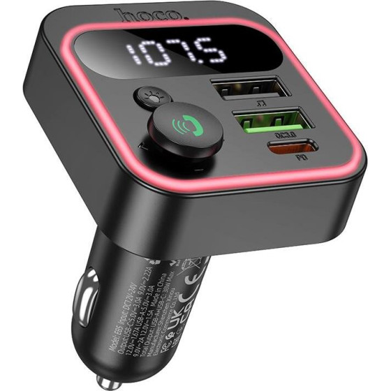 Hoco Tiger Bluetooth Carkit �� Fm TRANSMITTER, ����� - (E85)
