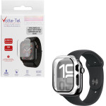 Volte-Tel Tempered Glass Apple Watch 10 42mm 1.77'' 9H 0.30mm Pc Edge Cover With Key 3D Full Glue Full Cover SILVER