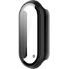 Volte-Tel Tempered Glass Xiaomi Smart Band 8 1.62'' 9H 0.30mm Pc Edge Cover With Key 3D Full Glue Full Cover BLACK