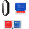 Volte-Tel Tempered Glass Xiaomi Smart Band 8 1.62'' 9H 0.30mm Pc Edge Cover With Key 3D Full Glue Full Cover BLACK