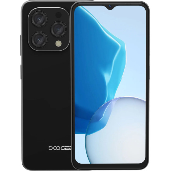 Doogee Smartphone N55, 6.56'', 4/128GB, 5150mAh, ����� - (N55-BK)