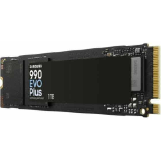 Samsung Ssd M.2 Nvme PCI-E GEN4/5 1TB Series 990 Evo Plus w/ Heatsink, M.2 2280, Nvme PCI-E GEN4x4/5x2, Read 7150MB/s, Write 6300MB/s, 5YW. - (MZ-V9S1T0BW)