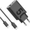 Motorola ������ ������������� �� 2xUsb �ype-C ��� �ype-A �� USB-Pd ��� ������� 1�. Type-C �� Type-C-50W - (SJMC502)