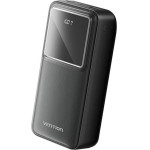 Vention 30.000mAh Power Bank (Micro-Usb + USB-C + USB-A + USB-A) 22.5W Black Led Display Type - (FHMB0)