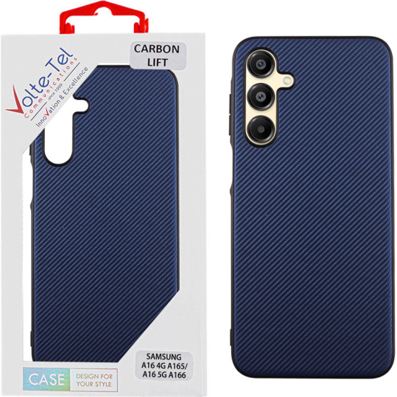 Volte-Tel ���� Samsung A16 4G A165/A16 5G A166 6.7'' Carbon Lift Camera Guard Protection BLUE