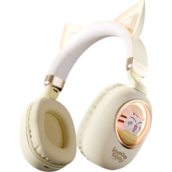 Kiddoboo Delulu Bluetooth Headphones Gold - (KBKID5GLD)