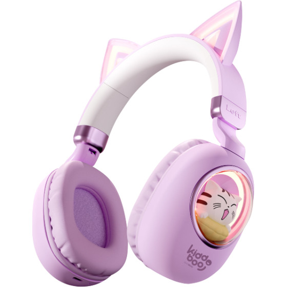 Kiddoboo Delulu Bluetooth Headphones Lavender - (KBKID5LVD)