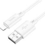 Hoco Usb To Lightning Data Cable 1m X88 2.4A White - (HCX88LIGB)
