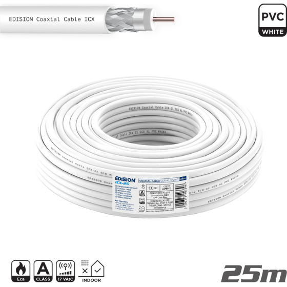 Edision ������� Coaxial ICX-25 Ccs Al Eca Pvc ����� 25m