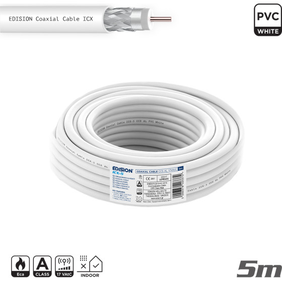Edision ������� Coaxial ICX-5 Ccs Al Eca Pvc ����� 5m