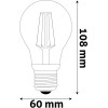Avide Led Filament Globe 4.9W E27 A60 Nw 4000K ���� ����� ������ ������