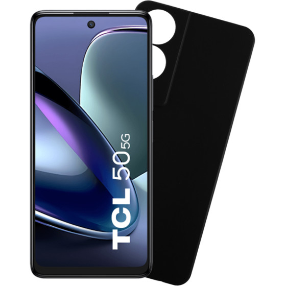 Volte-Tel ���� Tcl 50 5G 6.6'' Silicon Tpu Full Camera Protection BLACK