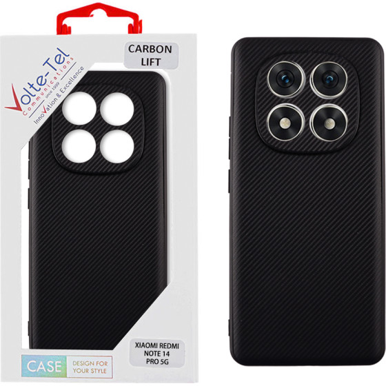 Volte-Tel ���� Xiaomi Redmi Note 14 Pro 5G 6.67'' Carbon Lift Full Camera Protection BLACK