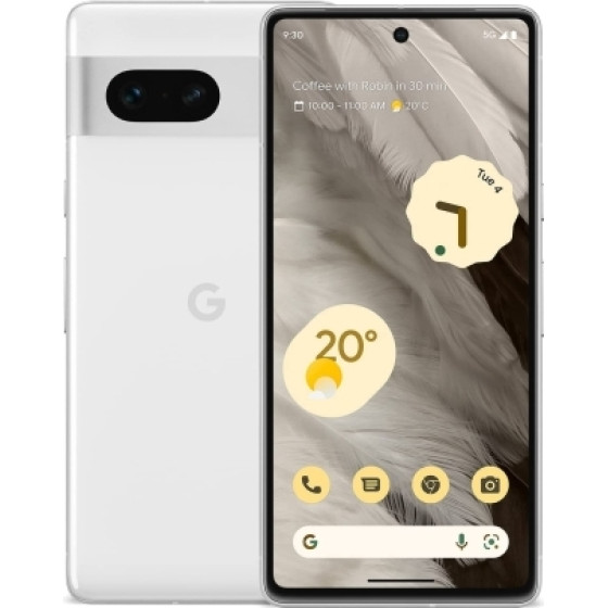 Google Pixel 7 5G 128GB (8GB RAM) Single-Sim +Esim Snow Eu - (GA03933-GB)