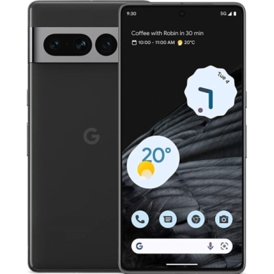 Google Pixel 7 Pro 5G 128GB (12GB RAM) Single-Sim +Esim Obsidian Black Eu - (GA03462-GB)