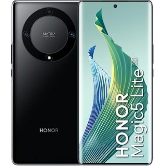 Honor Magic5 Lite 5G 256GB (8GB Ram) Dual-Sim Midnight Black Eu - (5109ARUJ)
